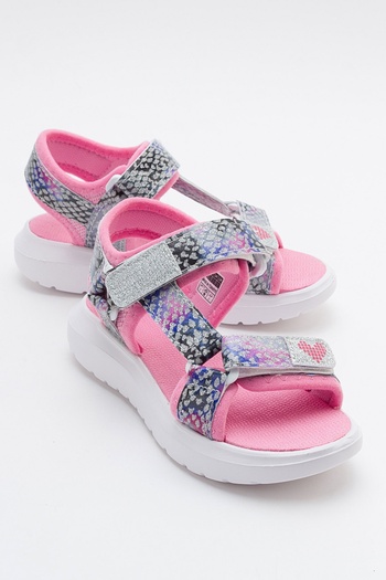 mnpc Girl's Silver Anatomical Lightweight Sports Sandals