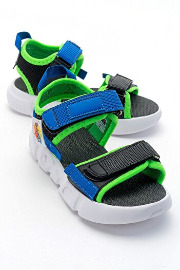 mnpc Boy's Black Anatomical Lightweight Sports Sandals