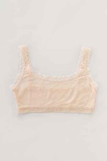 Penti Pink Colored Girl's Laced Half Tank Top