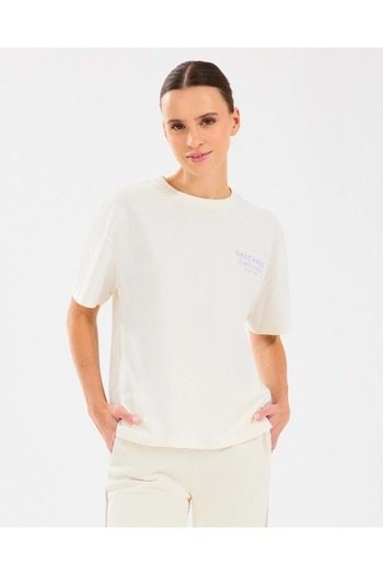 SKECHERS W Loose Fit Graphic T-Shirt S2510134 Γυναικείο T-Shirt ΛΕΥΚΟ