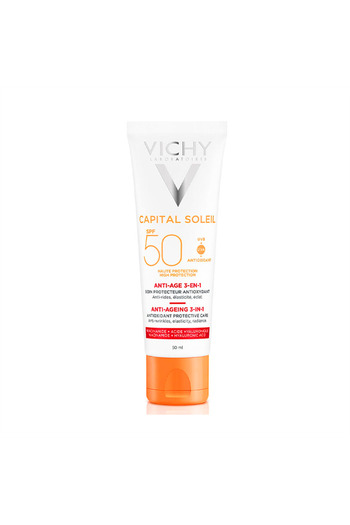 Vichy Capital Ideal Soleil Anti-Aging SPF 50+ krém na opalování na obličej 50 ml