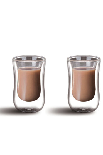 Cuisine Art By Styli Double Walled Turkish Style Double Wall Glass Cup Set