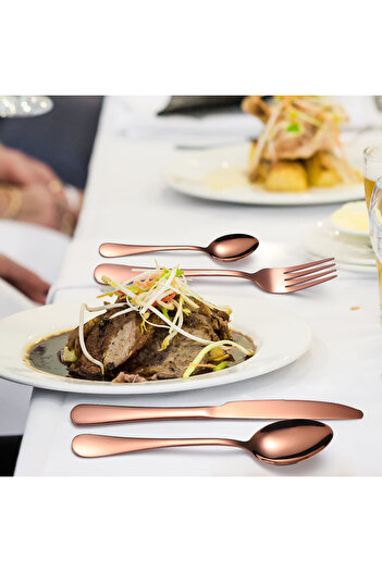 Trendy's 12-piece cutlery set, stainless steel, TRENDY S, gold