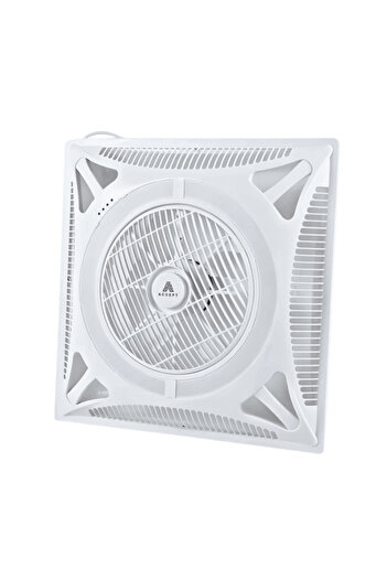 ACCEPT 60x60 cm Ceiling Ventilation Fan with LED Lighting and Remote Control 3 colors White, yellow, solar
