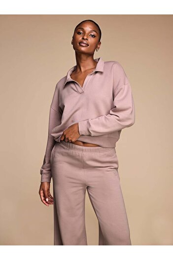 Victoria's Secret Kalın Pamuklu Modal Geniş Paça Lounge Pantolon