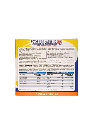 Equilibra Potassium and Magnesium for Electrolyte Balance, Sugar Free, 24 Sachets, Pack x 2 Boxes