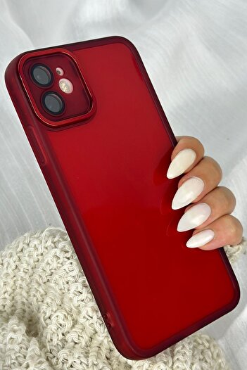 Vip Case Apple Iphone 11 Sert Parlak Kamera Ve Darbe Korumalı Arkası Renkli Şeffaf Berry Kılıf