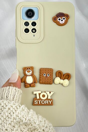 Vip Case Redmi Note 11 Pro and Note 12 Pro | 4g |   Compatible Teddy Bear Pattern Cute Silicone Launch Toy Bear Case