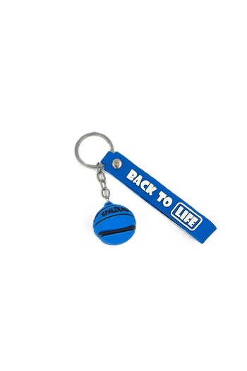 Tajemny 3D Silicone Blue Basketball Ball Keychain- Bag Charm