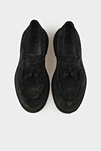 Elle Shoes Siyah Deri Erkek Günlük Ayakkabı