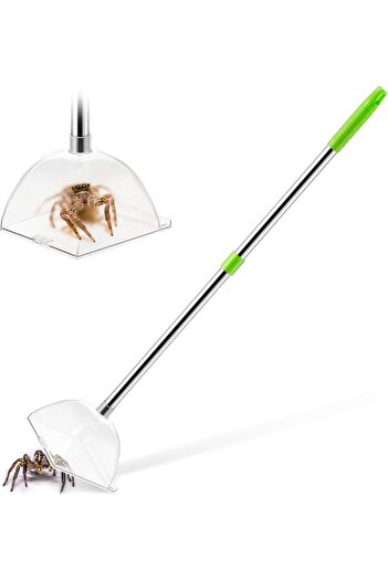 erorex 1 Pack Large Spider Catcher 31'' Long Handle Contactless Spider Grabber Removing Releasing Spiders