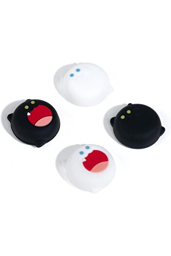 erorex Cute Silicone Thumb Grip Caps Joystick Cover Compatible With Switch/Oled/Switch Lite 4Pcs Bobo Cat
