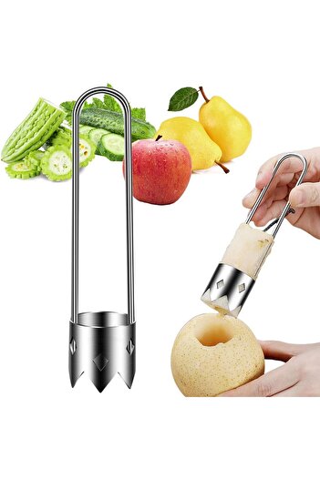 erorex Red Bell Pepper Seed Corer, 2024 Upgraded Stainless Steel Fruite Corer Red Bell Peppers Cutter