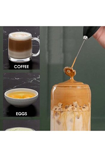 erorex Integrated Hand-Held Beverage Mixer Electric Coffee Foam Machine Stainless Steel Mixer Bracket,