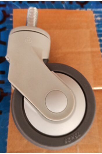 RM Tpr Wheel Silent for Furniture Equipment, for 3Inch 75mm 26mm Width Highest Load Capacity