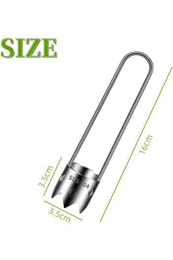 erorex 1 Pcs Red Bell Pepper Seed Corer, 2024 Upgraded Stainless Steel Fruit Corer,Red Bell Peppers