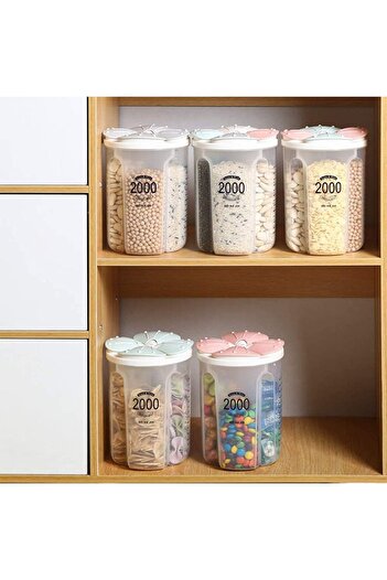 erorex Compartment Storage Tank, Airtight Food Storage Container Bpa Free Plastic Cereal Dispenser Lids