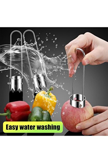erorex Red Bell Pepper Seed Corer, 2024 Upgraded Stainless Steel Fruite Corer Red Bell Peppers Cutter