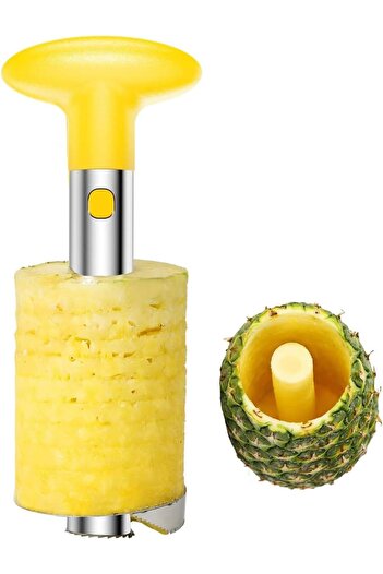 erorex Pineapple Corer, Sharp Pineapple Cutter Serrated Tips, Easy Use Clean, Stainless Steel Core Remover