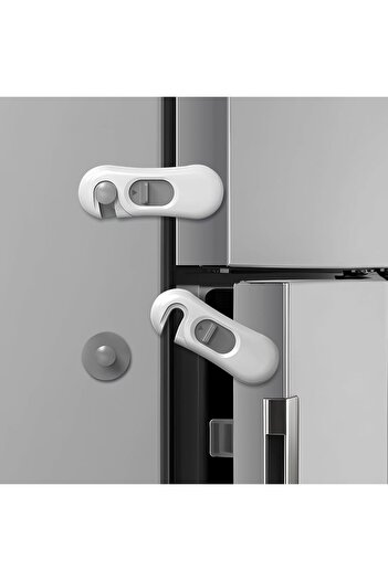 Yelajoy 5-Pack Child Proof Refrigerator Lock,with 3M Adhesive,Safety to Use,Universal for Oven Drawers Door