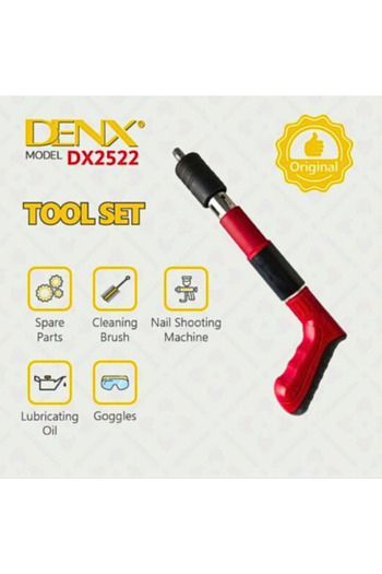Denx Nail gun and air drill for steel penetration and fastening.