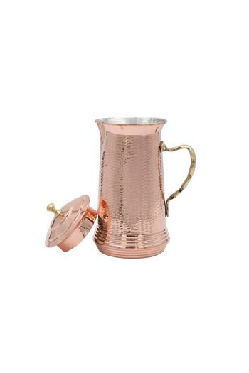 ANTEPSEPETİ Copper Hammered Covered Jug