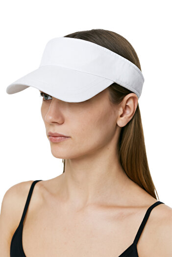 HatClub Exclusive Women Adjustable Summer Sun Visor Hat White Color Sport Visor Hat for Outdoor and Beach Use