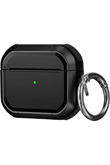 Generic New Case Compatible for Full-Body Rugged Military Grade Protective Cover for Airpods 3 with Keychain