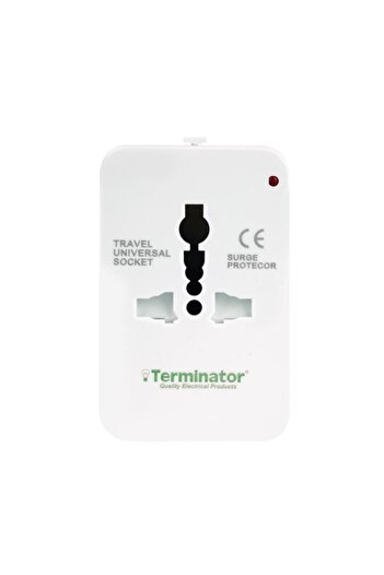 Terminatör TERMINATOR Universal Travel Adapter – Multi-Country Plug Adapter with Universal Socket