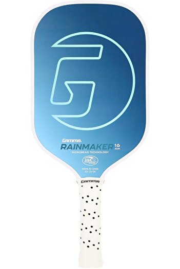 Gamma Rainmaker Pickleball Paddle Lightweight| Large Sweet Spot| Microbead Carbon Fiber Face| Blue