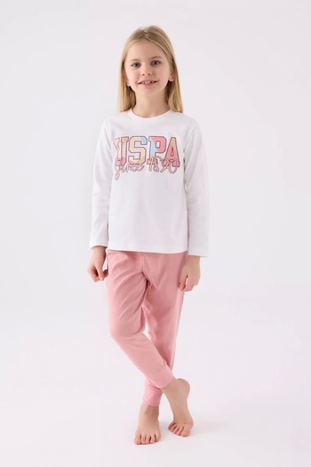 U.S. Polo Assn. Girl waiter double set - cream