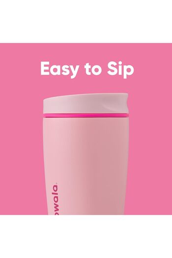 owala SmoothSip Slider Insulated Stainless Steel Coffee Tumbler, Reusable Iced Coffee Cup, Hot Coffe
