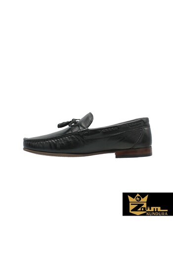 Zaim Kundura Men's Black Genuine Leather Shoes 342891016-1