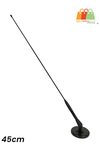 Generic Car Radio Antenna 45cm Magnetic Base AM/FM Aerial with Strong Reception, Waterproof & Easy Install