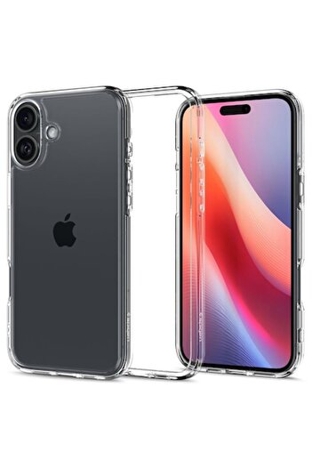 Juls Case for iPhone 16 Plus - Spigen Ultra Hybrid H68, Silicone, Crystal Clear