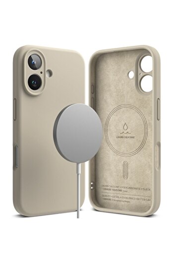 Tim Protective Case for iPhone 16 Plus, Timacondesign, J50, MicroTwine, Stone