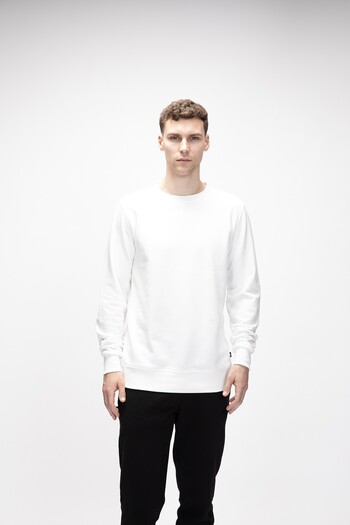 Bad Bear Corner Crewneck Men's Sweatshirt White