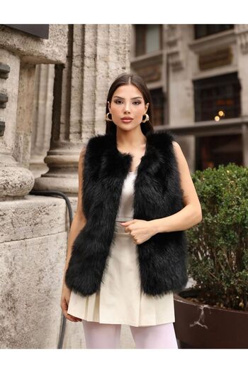 Gameyal Women's Faux Fur Winter Vest