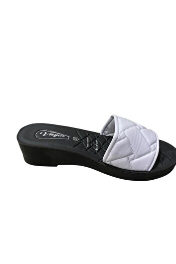 VİZYON Women's Wedge Heel Summer Slippers