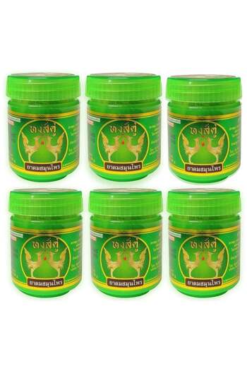Hong Thai Hongthai Natural Herbal Inhaler Pain Relief Balm 40g (Pack of 6)