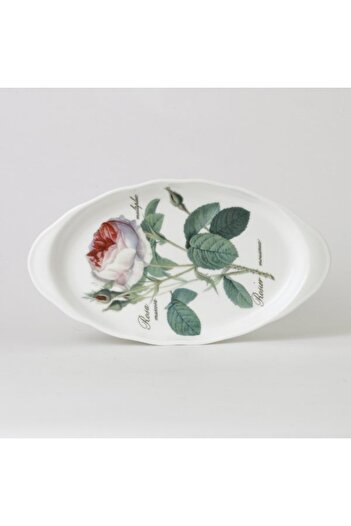 Roy Kirkham Redoute Rose Oval Boat Service (25.5X14)