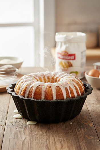 FİTHOME 28 cm Cast Iron Daisy Model Non-Stick Cake Mold