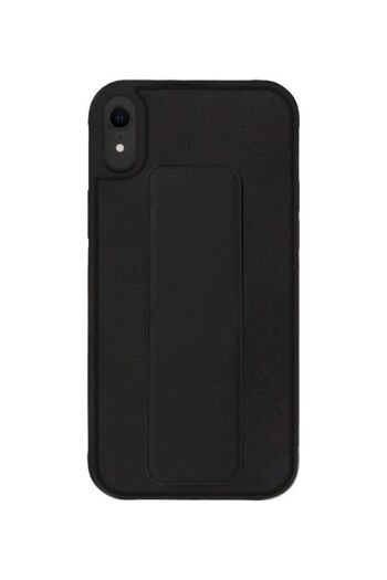 Margoun Protective Case Cover With Finger Grip Stand For Apple iPhone XR Black