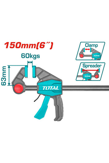 TOTAL Quick bar clamp THT1340601