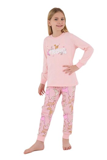 ROLY POLY Kız Çocuk Pembe Pijama Takımı 3710-G