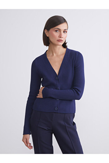 LC Waikiki V-Neck Women's Knitwear Cardigan