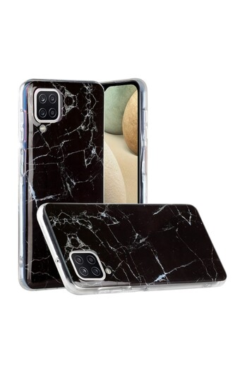 Tim Protective Case for Apple iPhone XR Soft IMD TPU Marble Black with Included Stand