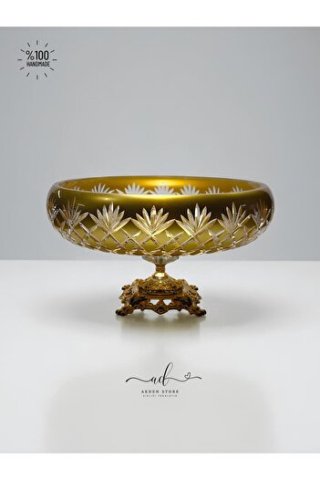 AKDEN STORE Crystal Decor Bowl, Tableware Presentation Bowl, Decorative Bowl