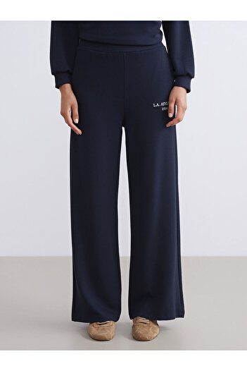 LC Waikiki Sparkling Choices from Shining Store |   Elastic Waist Embroidered Women's Sweatpants