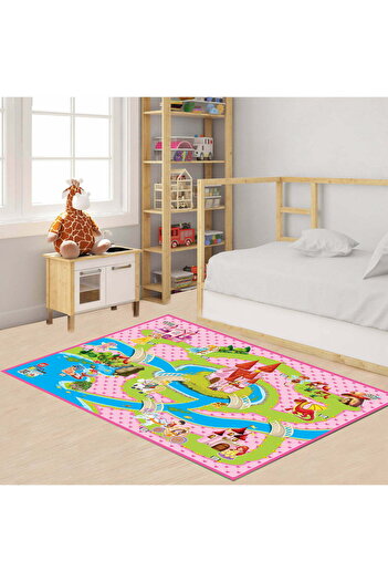Duman Konuşan Oyun Halısı – Artırılmış Gerçeklik, QR Kodlu, Kaydırmaz Taban, 150×100 cm